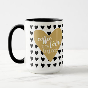 Le café est mon amour langue Mug