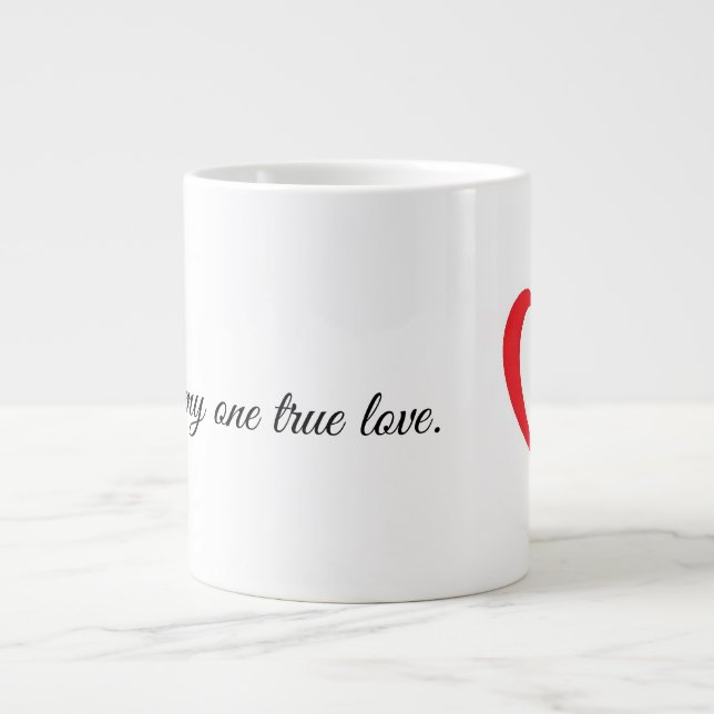 Le Café Est Mon Véritable Mug D'Amour Avec Le Coeu (Devant)