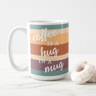 Le café est un câlin dans une Mug Moderne Couleurs