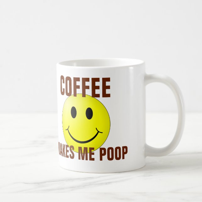 Le café me fait la dunette, tasses de café drôles (Droite)