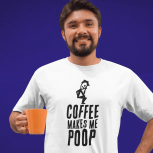 LE CAFÉ ME FAIT POOP papa T-SHIRT