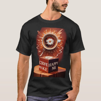 Le Café Me Rend Joyeux T-shirt - Drôle Caféine