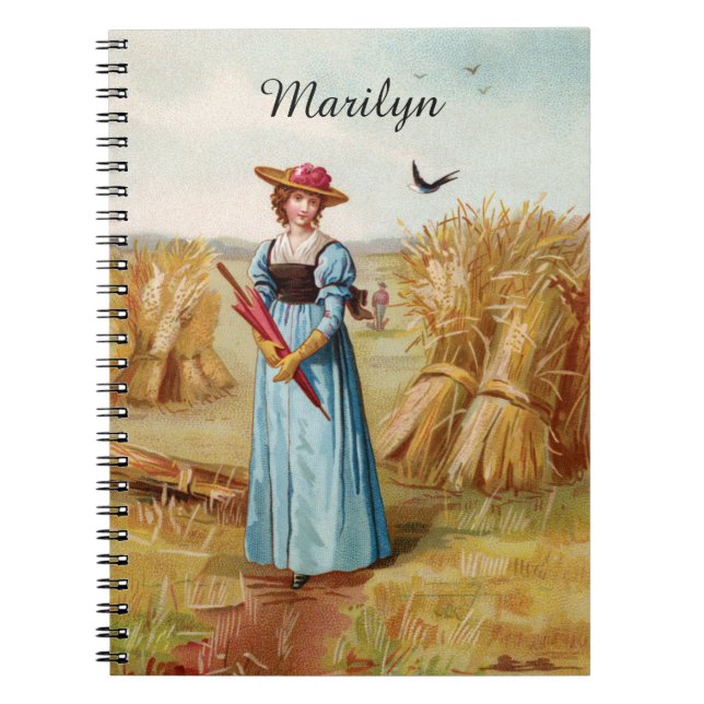 Le cahier de la femme dans le champ de blé (Devant)