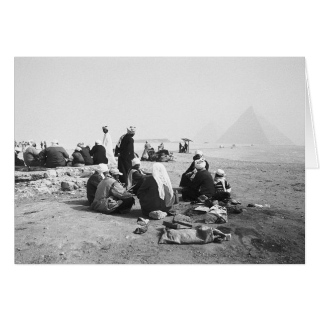 Le Caire Égypte, jockeys de chameaux Pyramides de  (Devant horizontal)