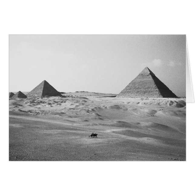 Le Caire Égypte, Pyramides de Gizeh (Devant horizontal)