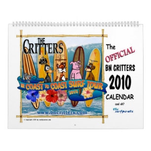 Le calendrier 2010 de créatures de MILLIARD