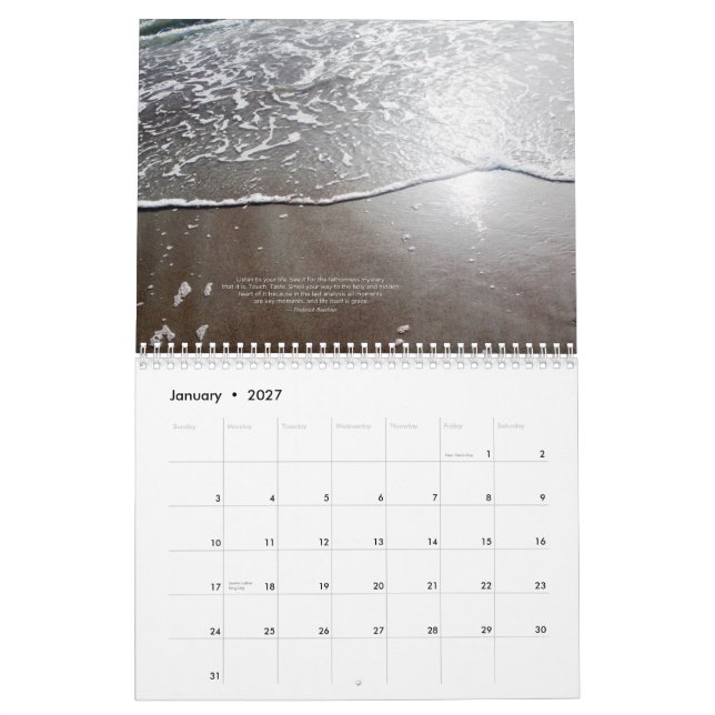 Le calendrier 2010 vivant juteux (Jan 2027)