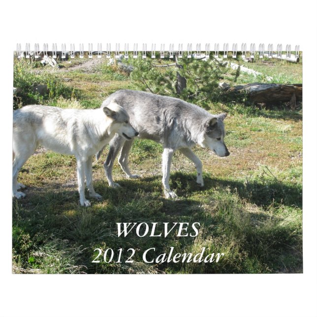 Le calendrier 2012 de loup (Protection)
