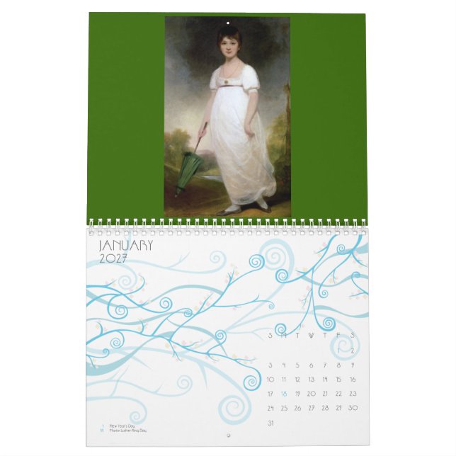 Le calendrier 2 de Jane Austen (Jan 2027)
