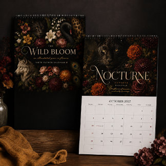 Le calendrier d'art floral de naissance The Wild B