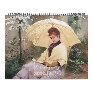 Le calendrier d'art peintures vintage pour les amo