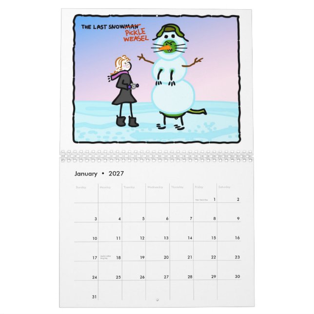 Le calendrier de belette de conserves au vinaigre (Jan 2027)