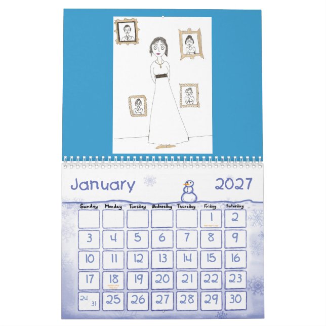 Le calendrier déplaisant et mignon de Jane Austen (Jan 2027)