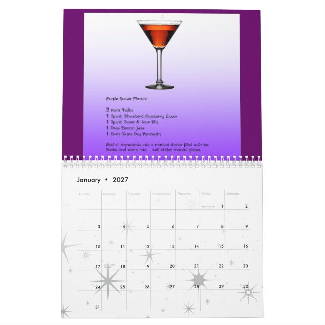 Le calendrier des amants 2010 de Martini (Jan 2027)