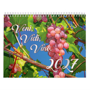 Le calendrier du vin 2027 - Veni, Vidi, Vino