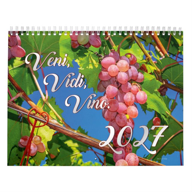 Le calendrier du vin 2027 - Veni, Vidi, Vino (Protection)