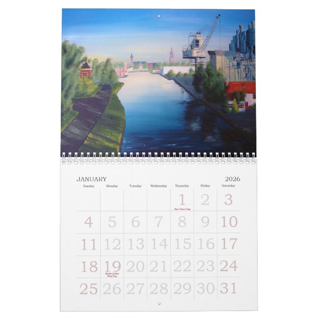 Le calendrier éclectique de l'art 2013 (Jan 2026)