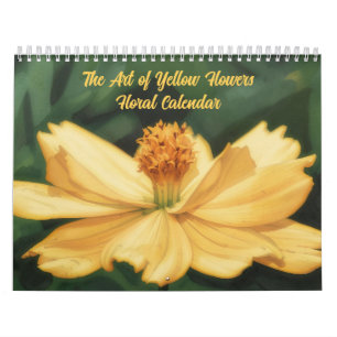 Le calendrier floral de l'art des fleurs jaunes