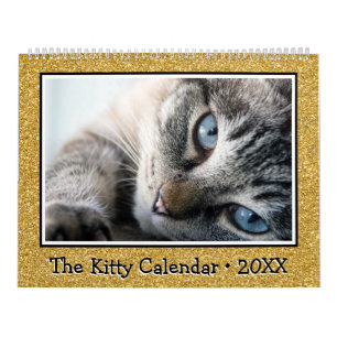 Le calendrier Kitty Gold Glitter