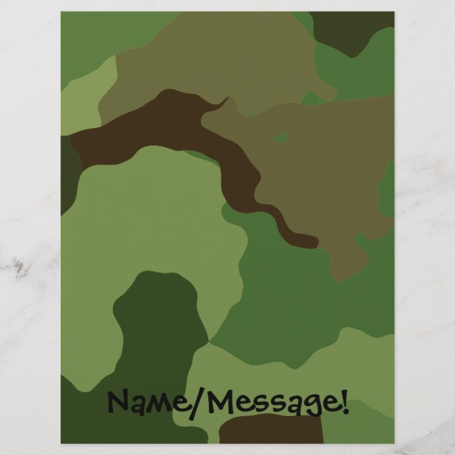 Le camouflage militaire traditionnel (Devant)