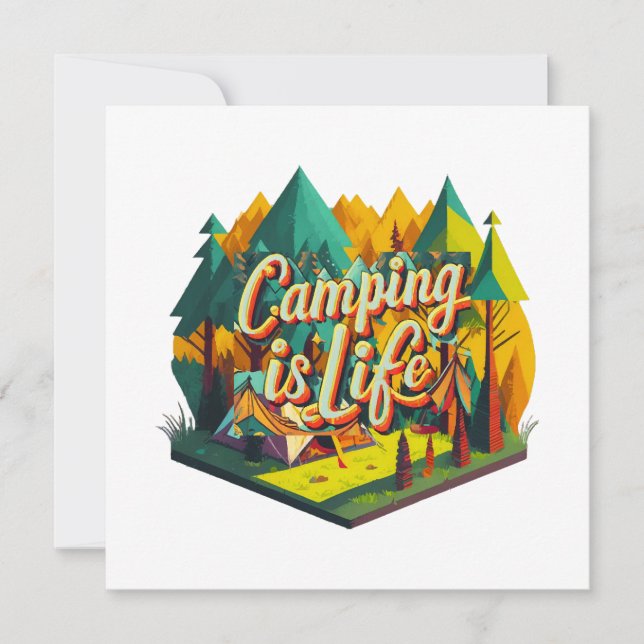 Le camping est la vie (Devant)