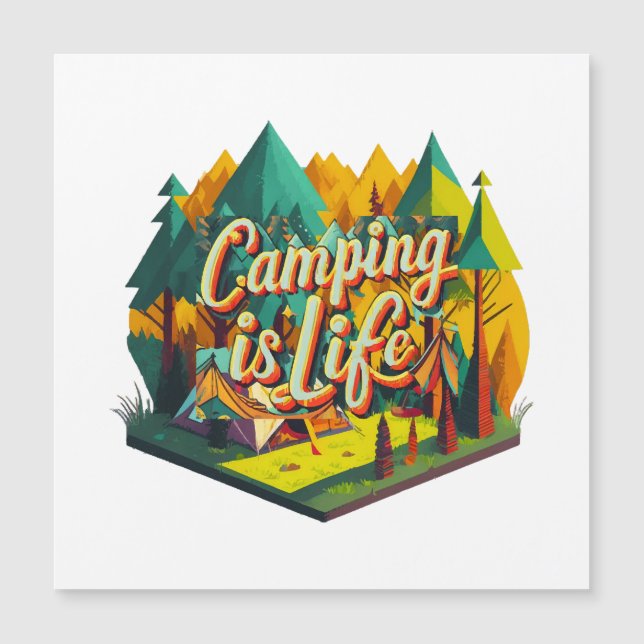 Le camping est la vie (Devant)
