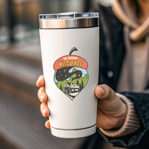 Le Camping Inconnu Des Terres Sauvages Sticker D