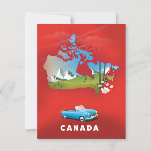 Le Canada a illustré les imprimés de voyage.