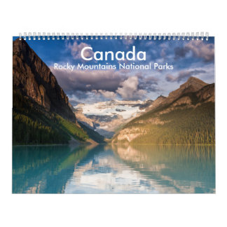 Le Canada - calendrier de parcs nationaux de