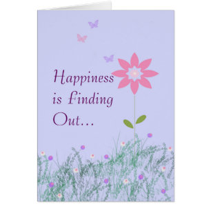 Le cancer est parti carte avec les fleurs et les o