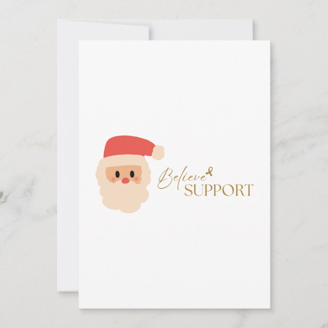 le cancer. Invitation Noël (Devant)