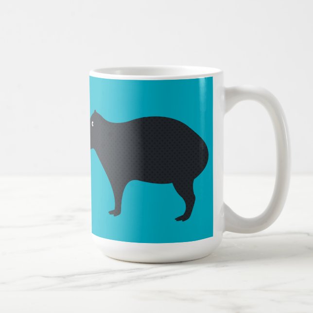 Le Capybara observe la tasse (Droite)