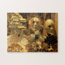 Le carnaval de Venise masque le puzzle horizontal