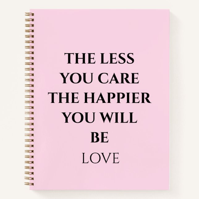 Le carnet de devis motivationnel rose (Devant)