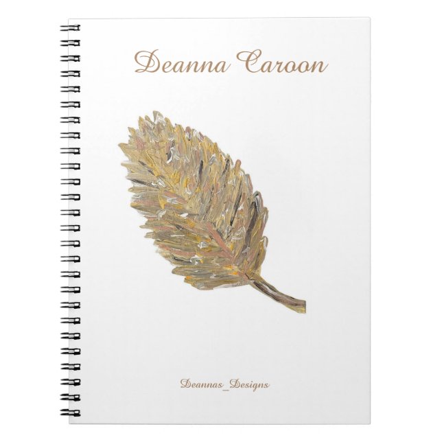 Le Carnet photo Golden Leaf-Spiral (Devant)