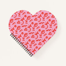 Le Carnet Spiral Doodle Heart