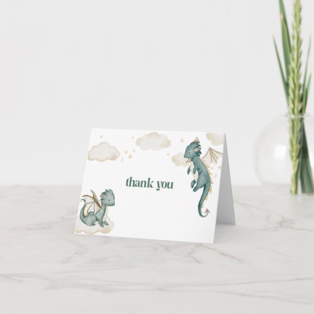 Le Carte de remerciements du Baby shower mythique  (Devant)