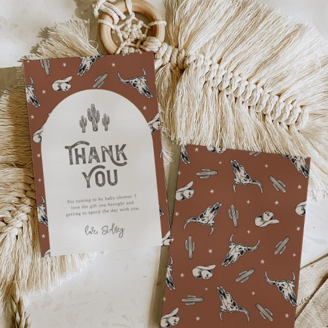 Le Carte de remerciements du Baby shower sauvage d (Créateur téléchargé)