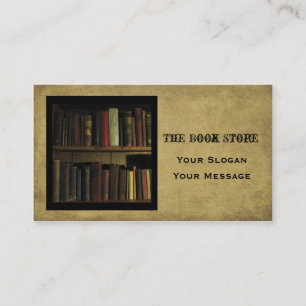 Le carte de visite de magasin de livre