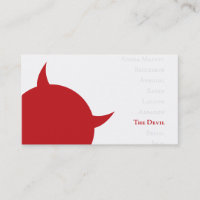 Le carte de visite du diable