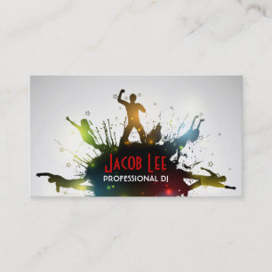 Le carte de visite du DJ de personnes de partie