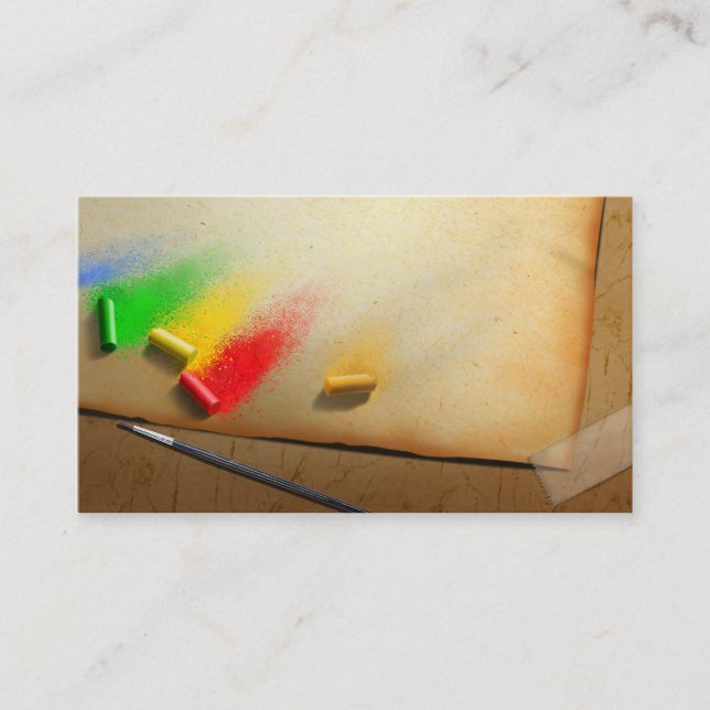 Le carte de visite du peintre traditionnel (Devant)