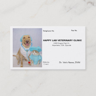 Le carte de visite du vétérinaire
