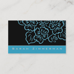 Le Carte de visite Floral Aqua