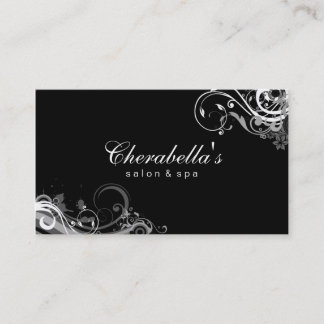 Le carte de visite floral de spa de salon