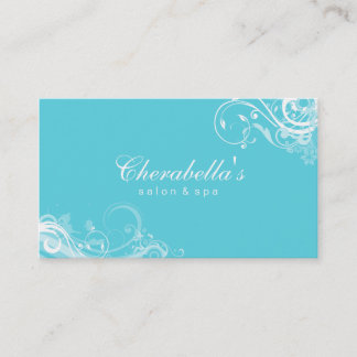 Le carte de visite floral de spa de salon