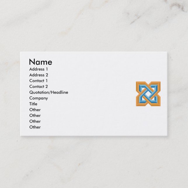 Le Carte de visite Knot Ganson de Salomon (Devant)