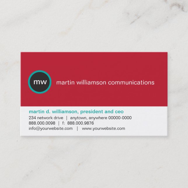 Le Carte de visite sur place (Devant)