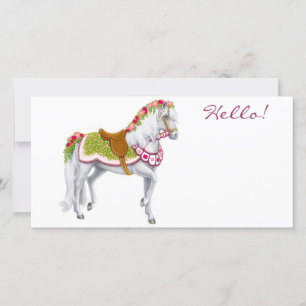 Le Carte photo du cheval Rose