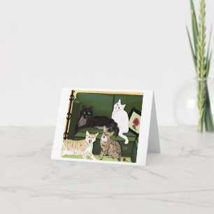 Le carte pour notes des Quatre Petits Lions de Mon